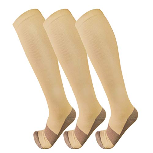  FuelMeFoot 3 Pack Copper Compression Socks - Compression Socks  Women & Men Circulation - Best for Medical,Running,Athletic : Clothing,  Shoes & Jewelry